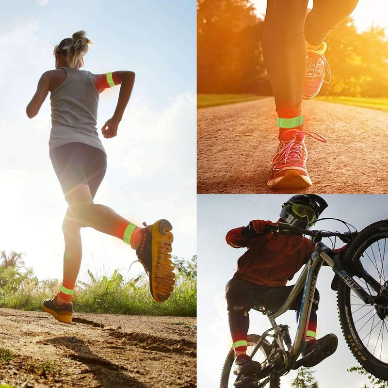 Cozihom Reflective Bands, Reflective Slap Bracelet, Reflective Wristband High Visibility Reflectors, for Night Run, Night Cycling, Night Working. 12PCS - Image 2